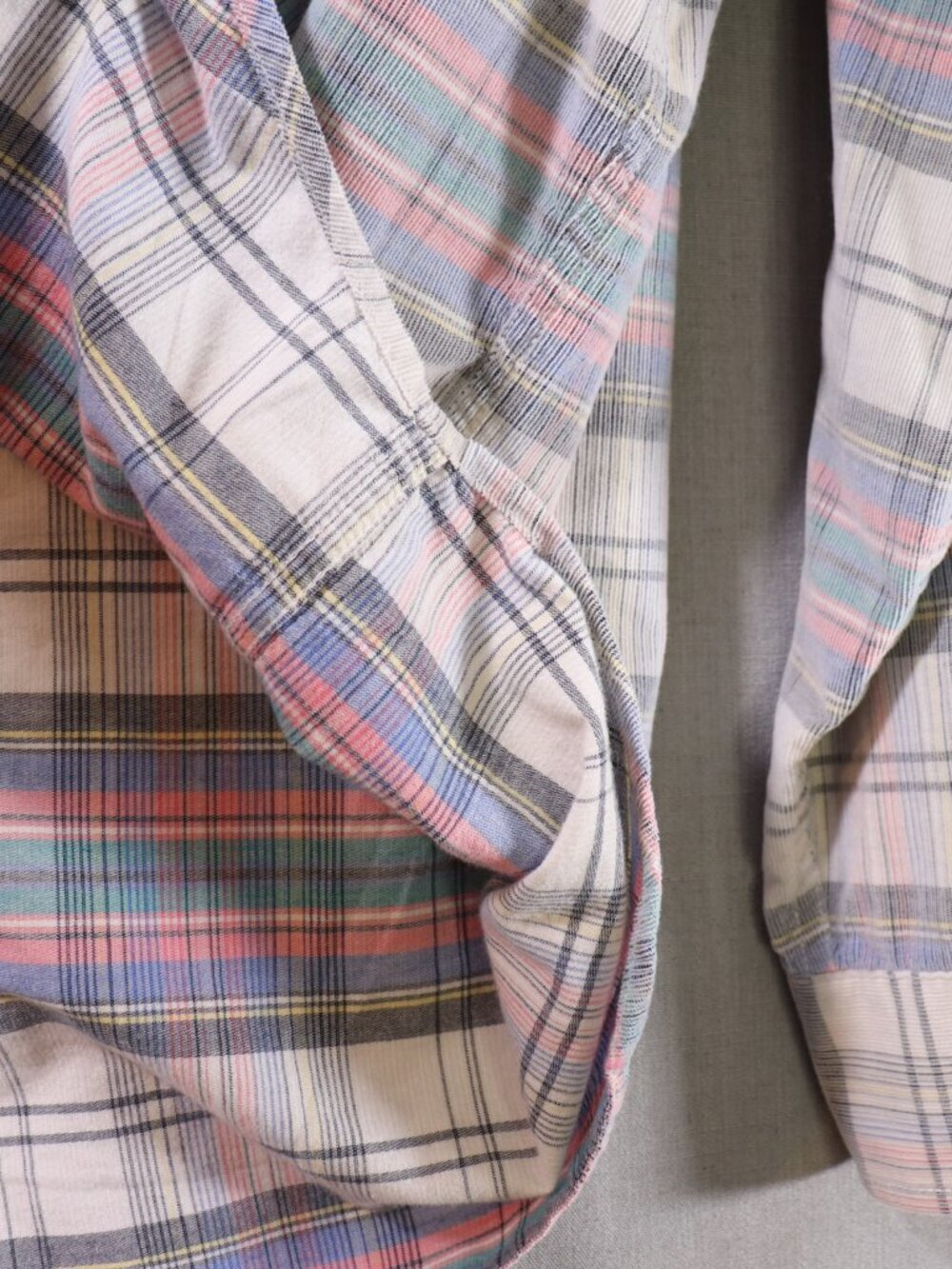 Tommy Bahama Mens 1XL Coastline Cloud Cream Soft Cord Plaid Long Sleeve Shirt - Picture 4 of 11